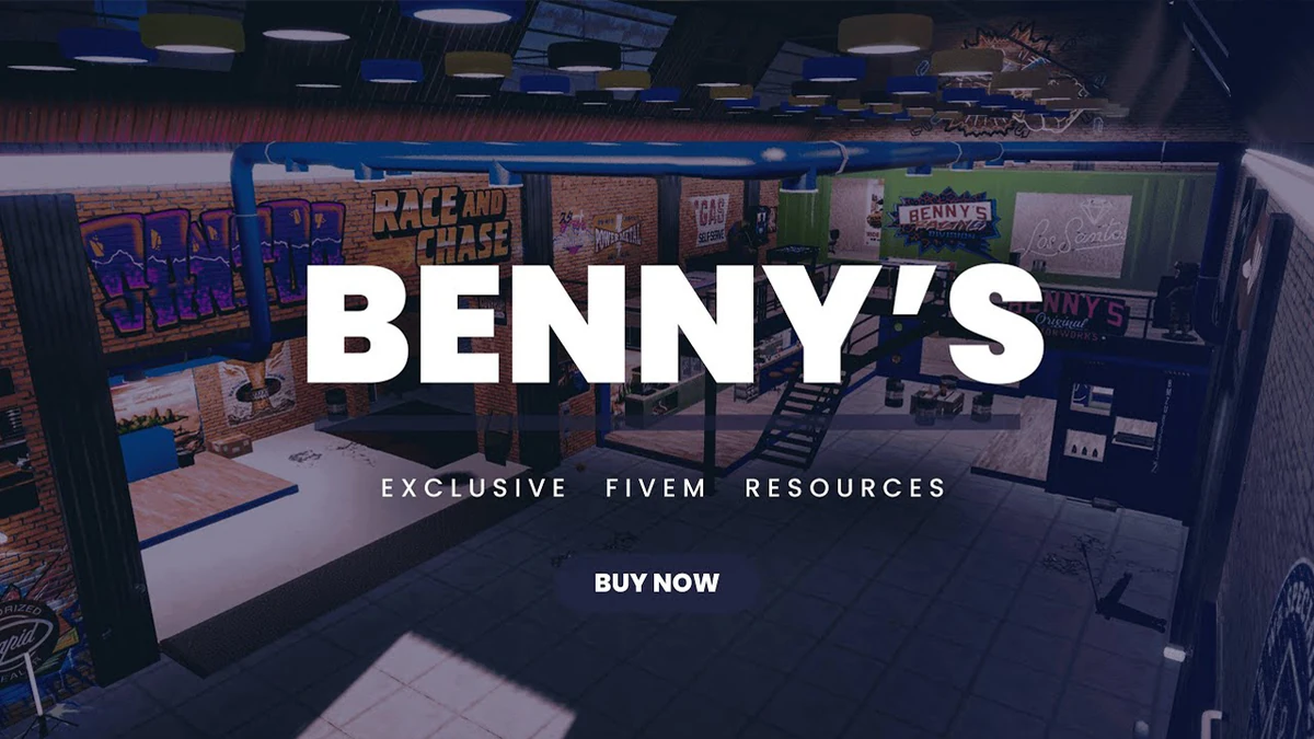 Benny’s MLO – Fully Open Source | FiveM Custom Garage Interior